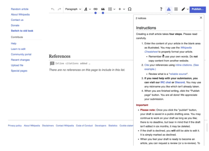 Common Mistakes During the Wikipedia